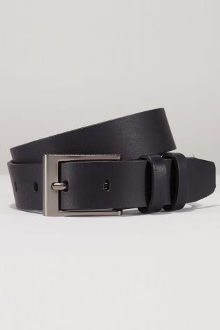 Black Leather Smart Belt